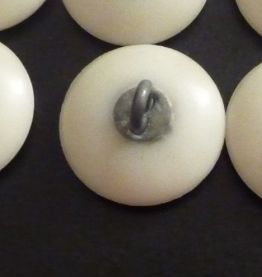 LOT 8 Boutons Ancien Ancre Marine Blanc Attache Métal- 19mm
