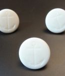 LOT 8 Boutons Ancien Ancre Marine Blanc Attache Métal- 19mm