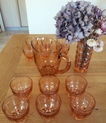 Service verres rose