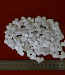Lot de confettis coeurs en origami Blanc