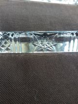 6 porte-couteaux en cristal taillé
