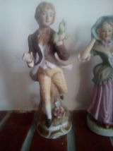 3 statuettes en faience