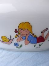 Abat-jour en opaline pour chambre d'enfant