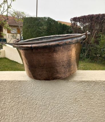 Chaudron en cuivre ancien 