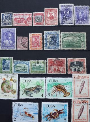 Album de timbres USA, Canada, Amérique du Sud, Cuba