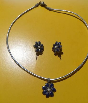 Collier et boucles d'oreilles Philippe Audibert