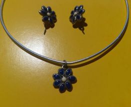 Collier et boucles d'oreilles Philippe Audibert