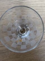 Set de 6 verres à vin gravés