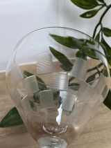 Set de 6 verres à vin gravés