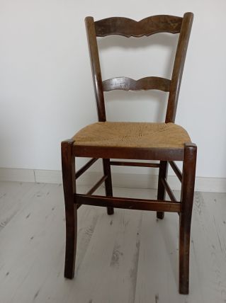 Chaises paillées