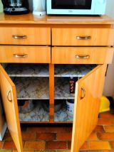 Buffet bas cuisine 2portes 4 tiroirs  formica 