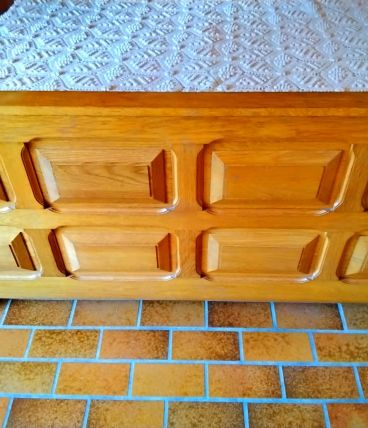 Bois de lit 140 chêne sommier matelas 