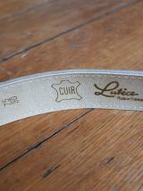 Ceinture Lutèce en cuir blanc