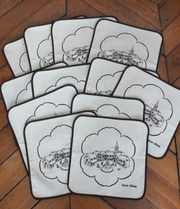 12 sets de table beiges Saint-Albray