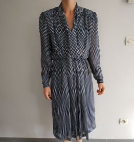 Robe ancienne bleu blanc