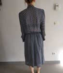 Robe ancienne bleu blanc