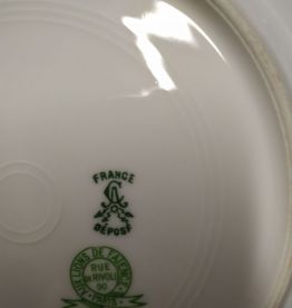 20 grandes assiettes plates Aux Lions de Faïence