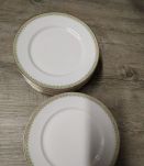 20 grandes assiettes plates Aux Lions de Faïence