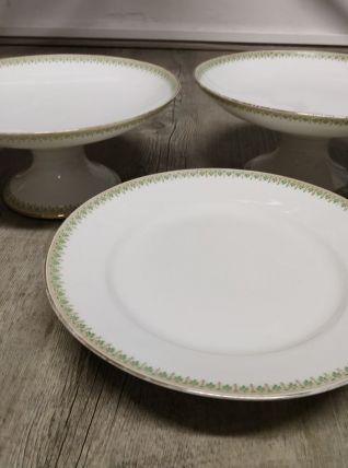 3 plats de présentation / plats à gâteau