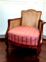 Bergère cannage style Louis XV, vers 1960 