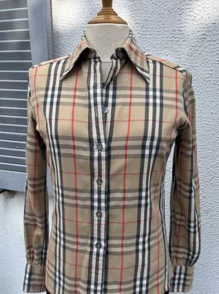 Chemise femme Burberry tartan 38, très bon état