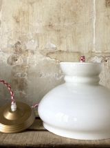 Grande suspension en opaline