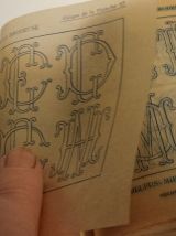 BIBLIOTHEQUE D.M.C. ALPHABET DE LA BRODEUSE LETTRES, CHIFFRE