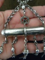 collier berbère bijoux en argent massif pendentif amulette 