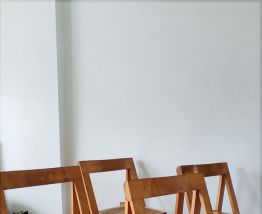 4 Chaises cannage Aldo Jacober
