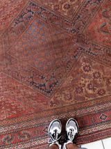 Tapis ancien Persan Khamseh fait main, 1C994