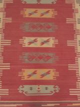Kilim style Old Afghan fait main 210x145cm