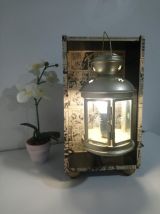 Lampe à poser récup upcycling "Lanterne"