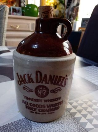 Cruches en grès vintage Jack Daniel's 1958