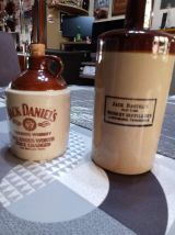 Cruches en grès vintage Jack Daniel's 1958