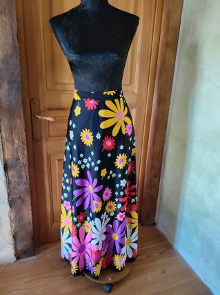 Jupe longue motifs floraux