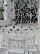 Cage Oiseaux Sidi Bousaid Tunisien Blanc et Bleu