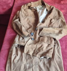 Tailleur Mac Douglas en daim annees 70