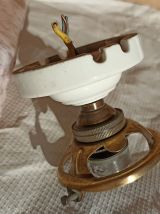 Ancien lustre en verre rose 