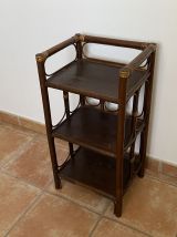 Console ou table de chevet en rotin. 1970.