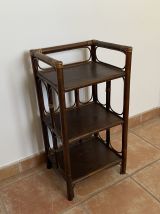 Console ou table de chevet en rotin. 1970.