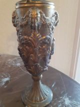 vase etain peltrato 90% anges et beliers hauteur environ 35 