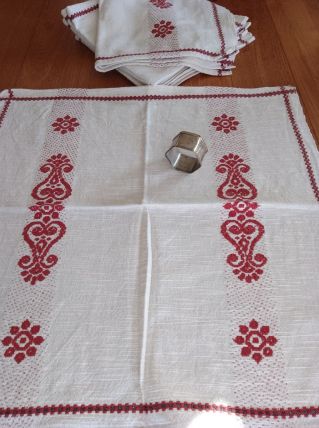 Serviettes de table vintage