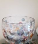 Vase optique/ bonbonniere vintage. Bosk Sklo. Czech glass. 