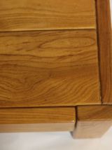 Paire de tables de chevet Regain orme massif année 70-80