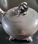 Théière anglaise en étain XIXème