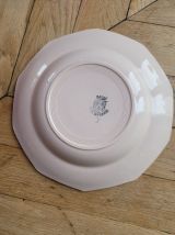 12 assiettes St Amand 1950