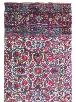 Tapis ancien Persan Kerman fait main, 1P141