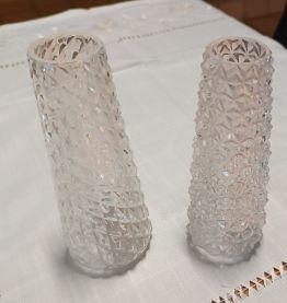 verres d'appliques annéés 1950 relief différent