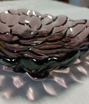 vide poche, cendrier... en verre fumé