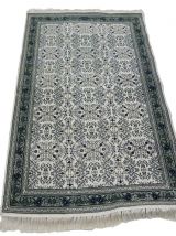 Vintage tapis persan oriental tunisien en laine nouée main
